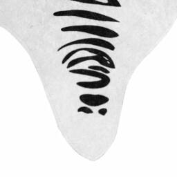 Berkfield Home Rug Black & White 120x170 cm Zebra Pattern Washable Anti Slip - Size: 100 cm diameter - thumbnail 4