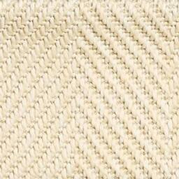 RainbowHome Herringbone New England Ivory Stair Runner with 100% Black Cotton Border 70cm x 700cm in Off-White - Size: 20 cm x 12 cm - thumbnail 3