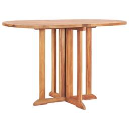 Berkfield Home Folding Butterfly Garden Table 120x70x75 cm Solid Teak Wood in Brown - Size: 120 x 70 x 75 cm - thumbnail 1