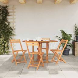 Berkfield Home Folding Butterfly Garden Table 120x70x75 cm Solid Teak Wood in Brown - Size: 120 x 70 x 75 cm - thumbnail 3