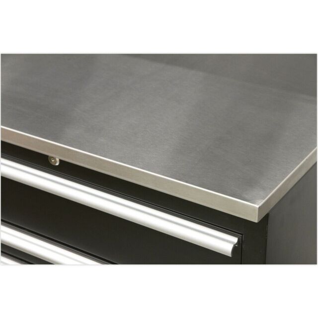 Loops 775mm Stainless Steel Worktop for ys02601 ys02603 & ys02620 Floor Cabinets in Metallics - image 1