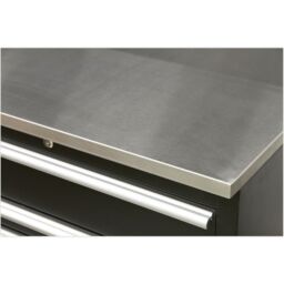 Loops 775mm Stainless Steel Worktop for ys02601 ys02603 & ys02620 Floor Cabinets in Metallics - thumbnail 1