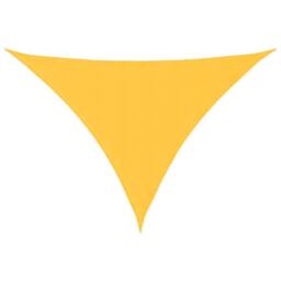 Berkfield Home Sunshade Sail Oxford Fabric Triangular 5x6x6 m Yellow - thumbnail 2