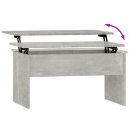 Berkfield Home Coffee Table Concrete Grey 80x50.5x41.5 cm Engineered Wood - thumbnail 6