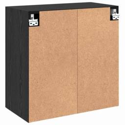 Berkfield Home Wall Cabinet Black oak 60 x 31 x 60 cm Engineered wood - thumbnail 8