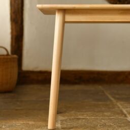 Nicholas Winter Square Wooden Dining Table - 90cm x 90cm - Natural - Size: 90 cm x 90 cm - thumbnail 5