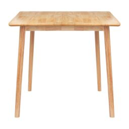 Nicholas Winter Square Wooden Dining Table - 90cm x 90cm - Natural - Size: 90 cm x 90 cm - thumbnail 1