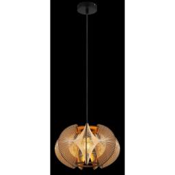 Netlighting Sakura 34cm Wire Frame Pendant Ceiling Light Matt Black 1x E27 - thumbnail 4