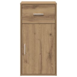 Berkfield Home Oak Storage Cabinet Artisan Oak Engineered Wood Medium in Brown - thumbnail 5