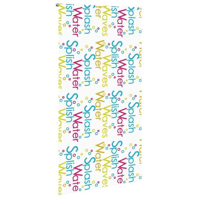Berkfield Home Shower Roller Blind 130x240 cm Fabric Width 126 cm in White - image 1