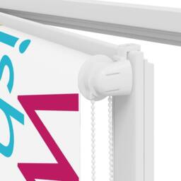 Berkfield Home Shower Roller Blind 130x240 cm Fabric Width 126 cm in White - thumbnail 9