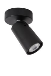 Lucide 'XYRUS' Dimmable Stylish Tiltable Indoor LED Ceiling Spotlight GU10 in Black - thumbnail 2