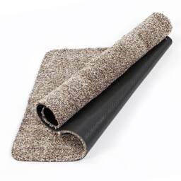 FLAVORA Brown Absorbent Washable Anti Slip Door Mat - Size: 100 cm diameter - thumbnail 4