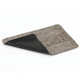 FLAVORA Brown Absorbent Washable Anti Slip Door Mat - Size: 100 cm diameter - thumbnail 2