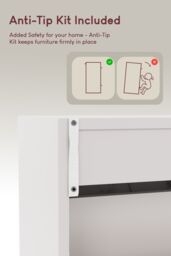 Home Discount Vida Designs 2 Drawer Shoe Cabinet Rack Organizer Storage Furniture in White - thumbnail 6