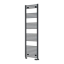 Bathroom Kingdom Capo Anthracite Straight Heated Towel Rail 1800x500 in Grey