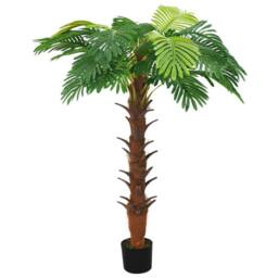 Berkfield Home Realistic Artificial Cycas Palm with Pot 160 cm Green - thumbnail 3
