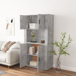 Berkfield Home Highboard Concrete Grey Engineered Wood - thumbnail 3