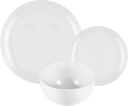 simpa White Porcelain Dinnerware Set - Size: 18 Pack - thumbnail 2