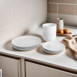 simpa White Porcelain Dinnerware Set - Size: 18 Pack - thumbnail 6