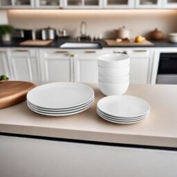 simpa White Porcelain Dinnerware Set - Size: 18 Pack - thumbnail 5