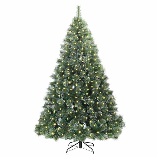 Berkfield Home Realistic Artificial Christmas Tree with 300 LEDs Green 180 cm PE - image 1