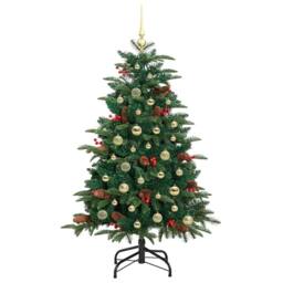 Berkfield Home Artificial Christmas Tree with 150 LEDs with Stand Green 150 cm - thumbnail 4