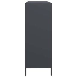 Berkfield Home Sideboard Anthracite 135x39x103.5 cm Cold-rolled Steel in Dark Grey - thumbnail 6