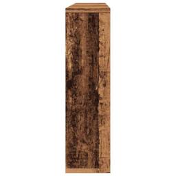 Berkfield Home Mirror Cabinet with LED Old Wood 76x15x55 cm Engineered Wood in Brown - Size: 76 x 15 x 55 cm - thumbnail 7