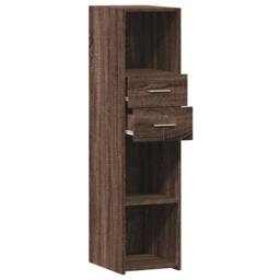 Berkfield Home Highboard Brown Oak 30x42.5x124 cm Engineered Wood - thumbnail 7