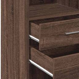 Berkfield Home Highboard Brown Oak 30x42.5x124 cm Engineered Wood - thumbnail 8