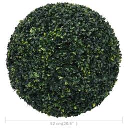 Berkfield Home Artificial Boxwood Balls 2 pcs 52 cm in Green - thumbnail 4