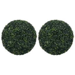 Berkfield Home Artificial Boxwood Balls 2 pcs 52 cm in Green - thumbnail 2
