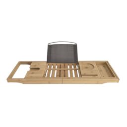 Menkind InGenious Bamboo Bath Caddy Stylish Relaxation Essential in Brown - thumbnail 3