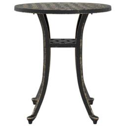 Berkfield Home Garden Table Bronze √ò48x53 cm Cast Aluminium - Size: 48x53 cm - thumbnail 6