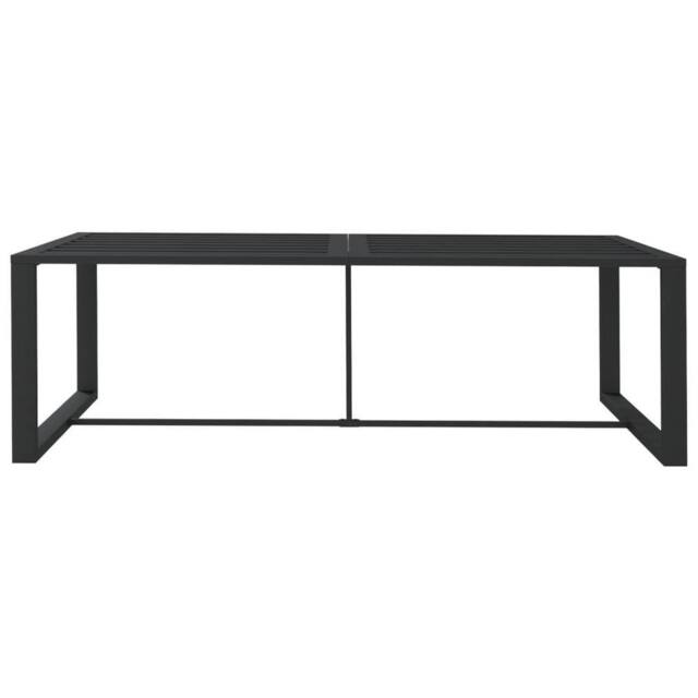 Berkfield Home Outdoor Dining Table Anthracite 120x60x66 cm Aluminium in Black - Size: 120 x 60 x 66 cm - image 1