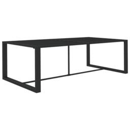 Berkfield Home Outdoor Dining Table Anthracite 120x60x66 cm Aluminium in Black - Size: 120 x 60 x 66 cm - thumbnail 3