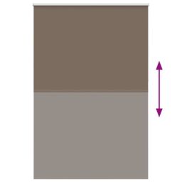 Berkfield Home Roller Blind Blackout Coffee 165x210 cm Fabric Width 161.6 cm Polyester in Brown - thumbnail 5