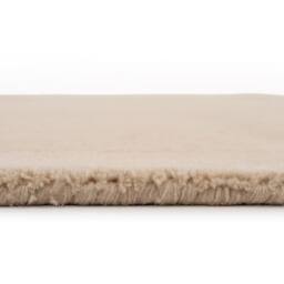 Kukoon Deep Pile Natural Wool Bedroom Area Rug Beige, Grey, Green Bedside Mat 120cm x 170cm in Taupe - Size: 120 cm x 170 cm - thumbnail 5
