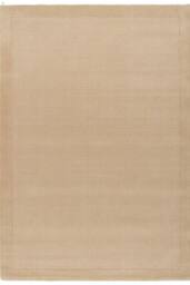 Kukoon Deep Pile Natural Wool Bedroom Area Rug Beige, Grey, Green Bedside Mat 120cm x 170cm in Taupe - Size: 120 cm x 170 cm - thumbnail 2