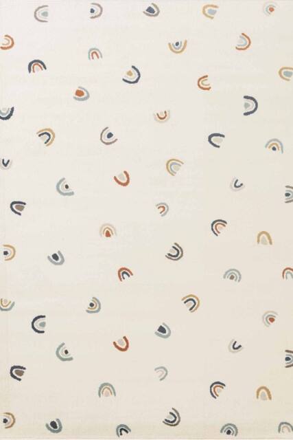 THE RUGS Adventures Kids Rug Ravi Cream Multicolour Kids Bedroom Rug - Size: 160 cm diameter - image 1