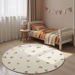 THE RUGS Adventures Kids Rug Ravi Cream Multicolour Kids Bedroom Rug - Size: 160 cm diameter - thumbnail 5