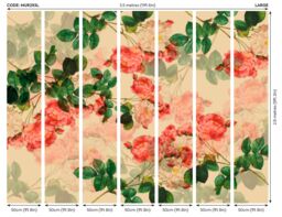 Origin Murals Classic Rose Design Wall Mural in Natural - Size: W350 cm x H280 cm - thumbnail 4