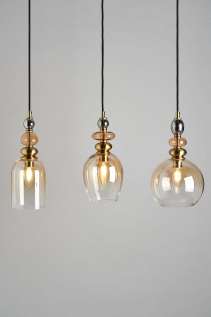 BHS Lighting Seline Champagne Diner Pendant Ceiling Light in Gold - image 1