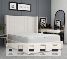 DS Living Serenity Medium Pocket Sprung Aurora Mattress in Grey - Size: Small Double - thumbnail 6