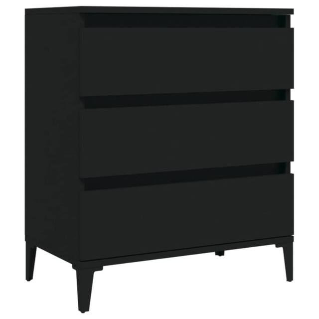 Berkfield Home Sideboard Black 60x35x70 cm Engineered Wood - Size: 60 x 35 x 70 cm - image 1