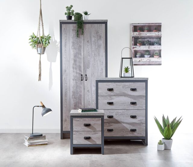 GFW Boston 3 Piece Bedroom Set in Grey - image 1