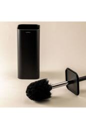 Cosmic Toilet brush & holder, Matt black, NEA Collection in Jet Black - thumbnail 4