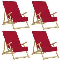 Berkfield Home Beach Towels 4 pcs Burgundy 60x135 cm Fabric 400 GSM