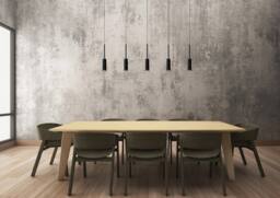 Lucide 'TUBULE' Non Dimmable Stylish Indoor Modern LED Bar Pendant Light in Black - thumbnail 3